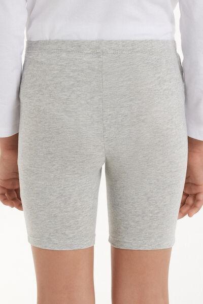 Elastic Waist Tights, Kids Girls , Grey, , large image number 2