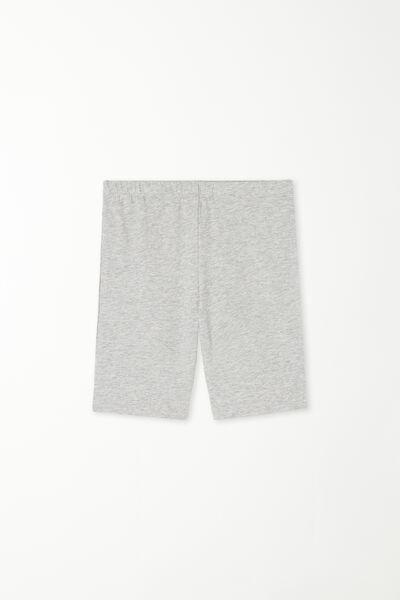 Elastic Waist Tights, Kids Girls , Grey, , large image number 4