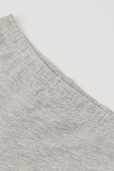 Elastic Waist Tights, Kids Girls , Grey, Light Grey Blend, large image number 5