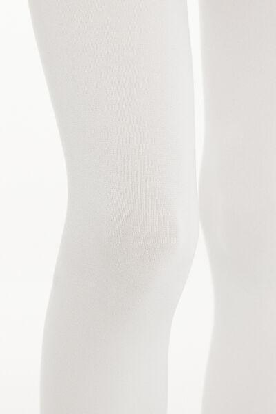 50 Denier Opaque Tights, Kids Girls, White, , large image number 1