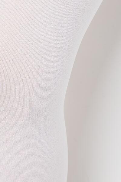 50 Denier Opaque Tights, Kids Girls, White, White, large image number 2