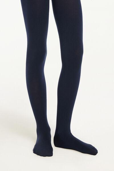 Tezenis - Blue 50 Denier Opaque Tights, Kids Girls