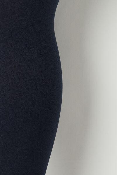 50 Denier Opaque Tights, Kids Girls, Navy, Blue, medium