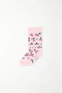 Tezenis - Pink Long Patterned Cotton Socks, Kids Girls