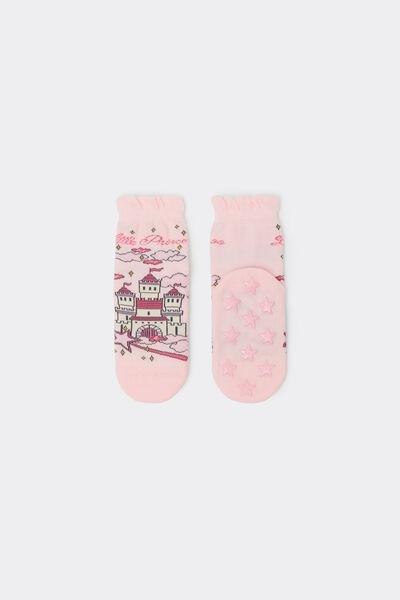 Multicolour Patterned Non-Slip Socks, Kids Girls, 5701_710W, large image number 0