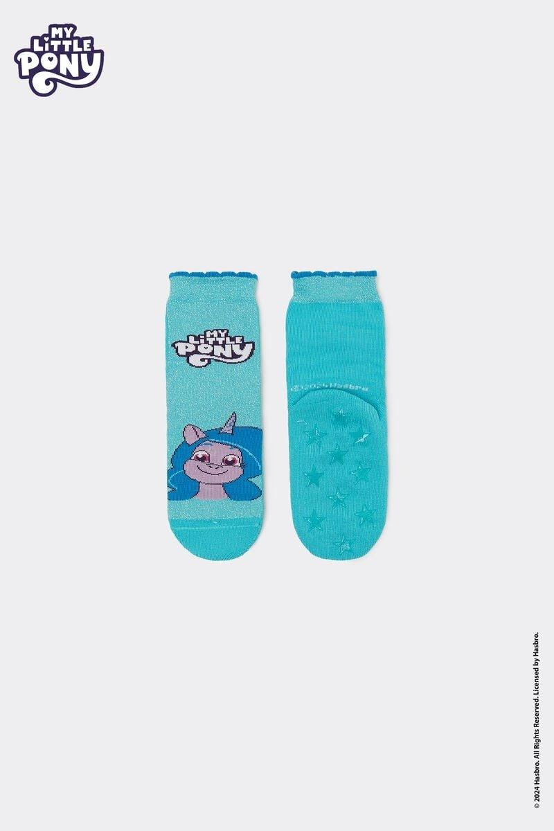 Blue My Little Pony Short Socks, Kids Girls, 5701_051Y, large image number 0
