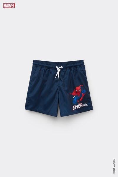 Navy Canvas Swimming Shorts, Kids Boys, , medium