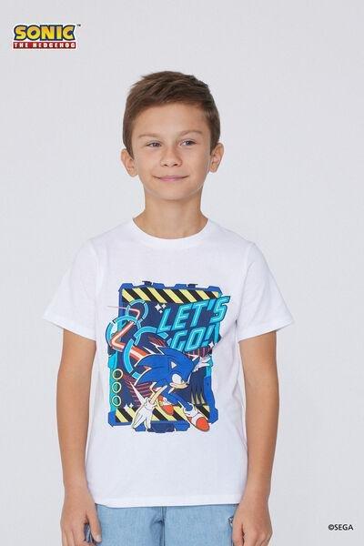 White Printed T-Shirt, Kids Boys, 5701_063Y, large image number 0