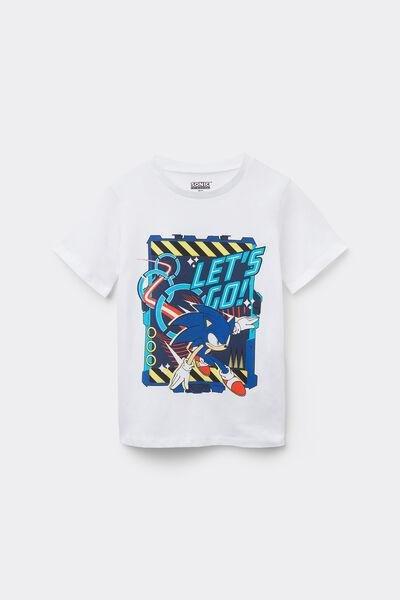 White Printed T-Shirt, Kids Boys, 5701_063Y, large image number 2