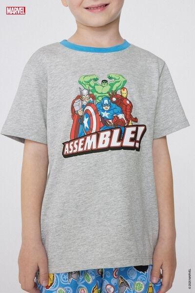 Grey Printed Pyjamas Set, Kids Boys, 5701_592Y, large image number 3