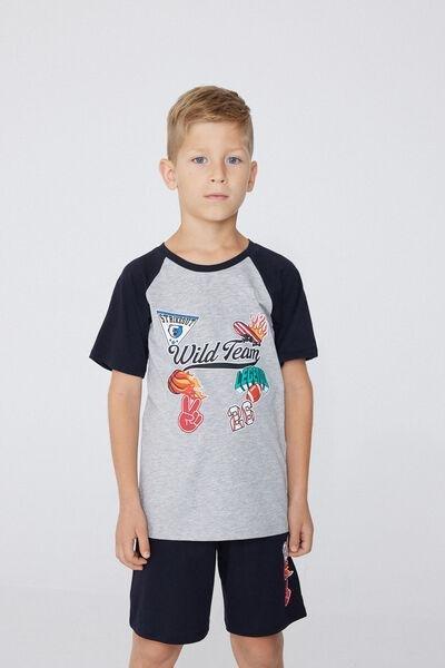 Multicolour Pyjama Set, Kids Boys, , large image number 0