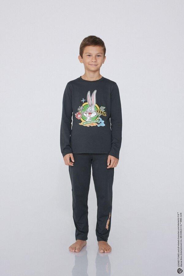 Black Looney Tunes Pyjamas Set, Kids Boys, 5701_999W, large image number 0