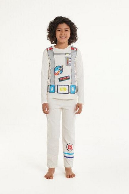 Tezenis - Multicolour Long Printed Pyjama Set, Kids Boys