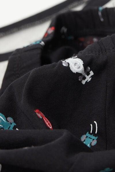 Grey Fast Print Cotton Pyjama Set, Kids Boys, 5701_256Z, large image number 2