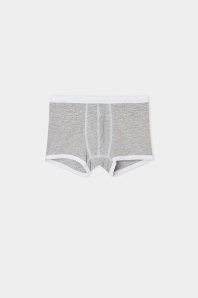 Grey Basic Cotton Boxers, , large image number 0