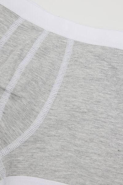Grey Basic Boxers, Kids Boys, Light Grey Blend, medium