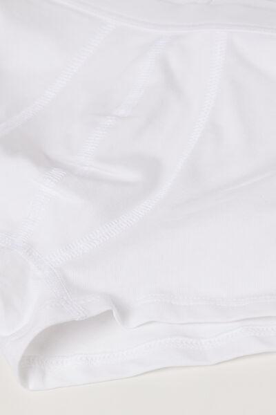 White Basic Boxers, Kids Boys, White, large image number 2