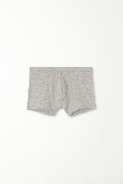 Grey Stretchy Boxers, Kids Boys, , large image number 0