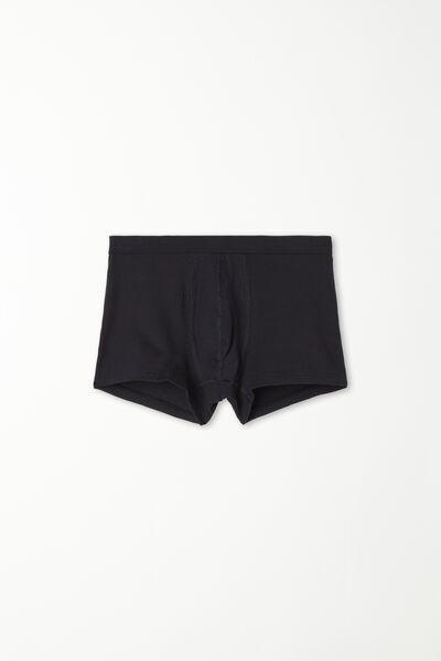 Blue Basic Cotton Boxers, Kids Boys, , medium