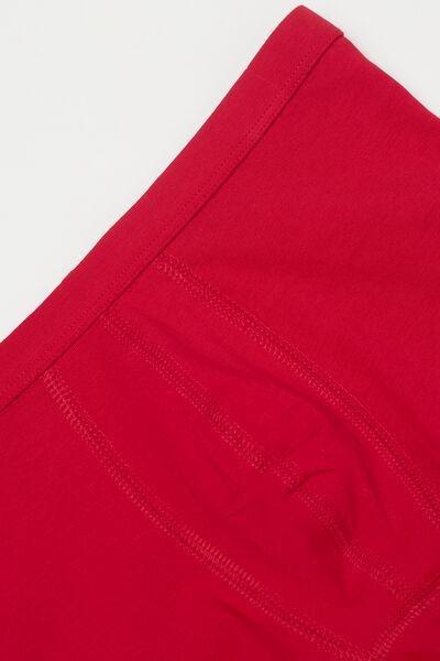 Red Basic Boxer Shorts, Kids Boys, 5701_873V, medium