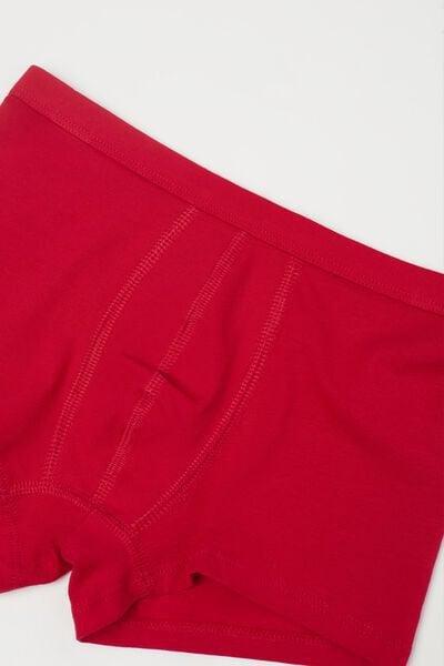 Red Basic Boxer Shorts, Kids Boys, 5701_873V, large image number 2