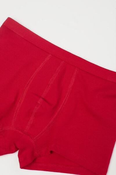 Red Basic Boxer Shorts, Kids Boys, 5701_873V, large image number 3