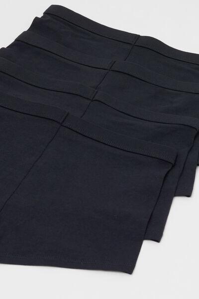 Navy Basic Cotton Boxers, Set Of 4, Kids Boys, Deep Blue, large image number 3