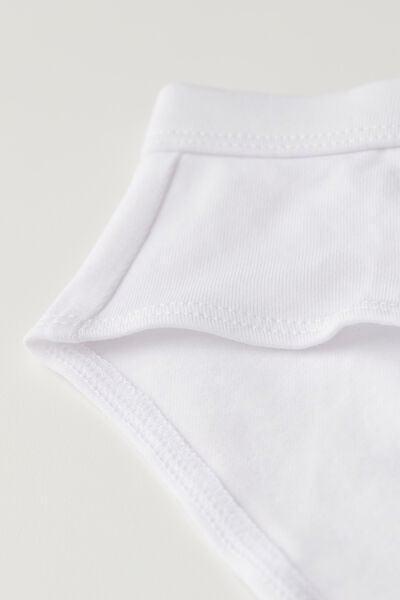 White Basic Briefs, Kids Boys, White, large image number 2