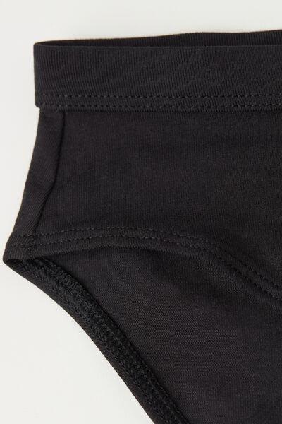 Black Basic Briefs, Kids Boys, Black, large image number 2