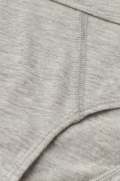Grey Basic Briefs, Kids Boys, Light Grey Blend, large image number 2