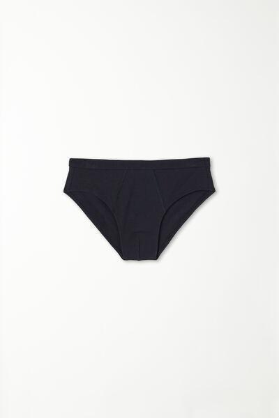 Tezenis - Blue Basic Cotton Briefs, Kids Boys