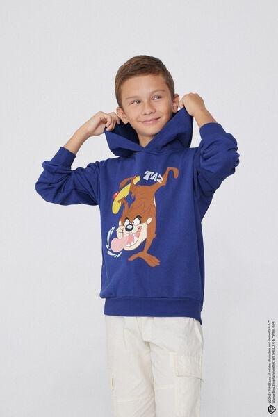 Blue Looney Tunes Novelty Hoodie, Kids Boys, 5701_027Y, large image number 1