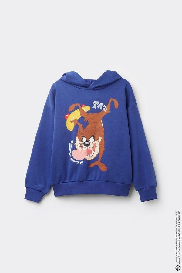 Blue Looney Tunes Novelty Hoodie, Kids Boys, 5701_027Y, large image number 2