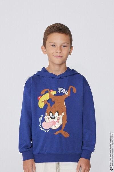 Blue Looney Tunes Novelty Hoodie, Kids Boys, 5701_027Y, large image number 3