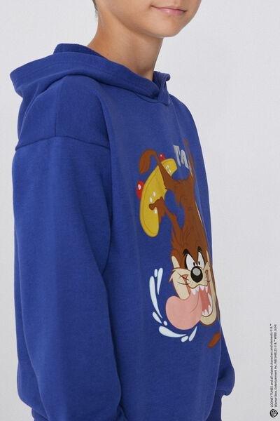 Blue Looney Tunes Novelty Hoodie, Kids Boys, 5701_027Y, large image number 5