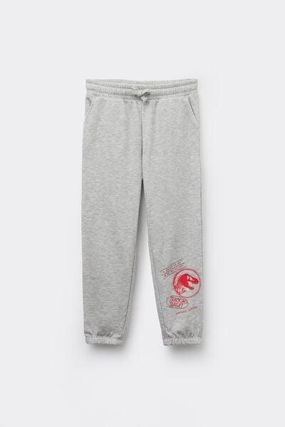 Grey Jurassic World Printed Joggers, Kids Boys, , large image number 3