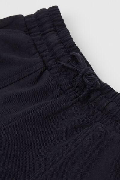 Navy Fleeced Shorts, Kids Boys, Deep Blue, large image number 5