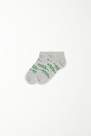 Tezenis - Grey Short Printed Socks, Kids Boys