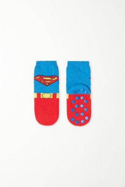 Tezenis - Multicolour Superman Non-Slip Socks, Kids Boys