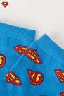 Tezenis - Blue Superman Print Short Socks, Kids Boys