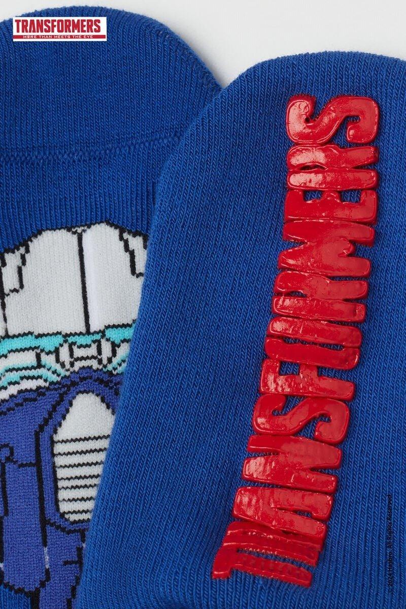 Blue Transformers Print Socks, Kids Boys, 5701_299Y, large image number 1