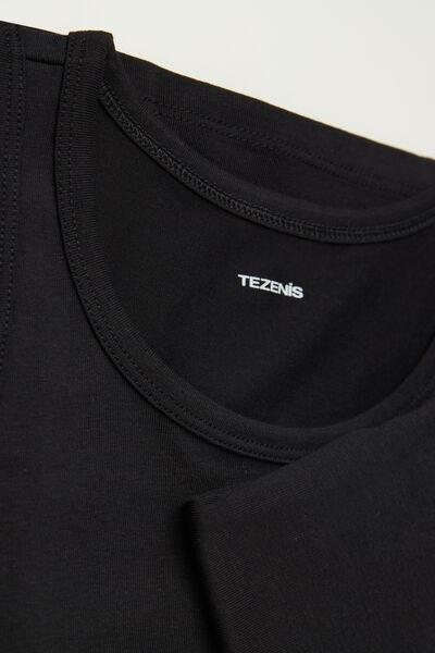 Black Tank Top, Kids Boys, Black, large image number 3