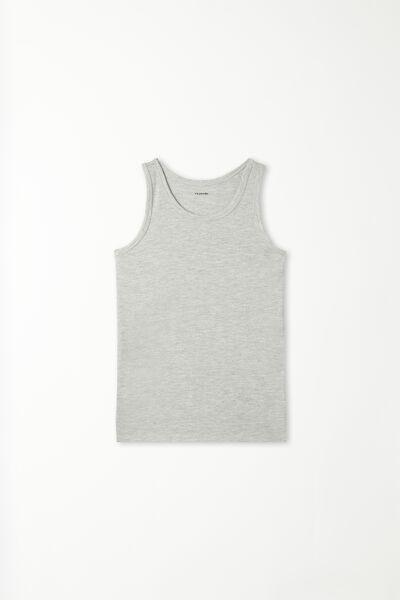 Grey Tank Top, Kids Boys, , large image number 2