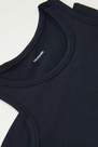 Tezenis - Blue Wide Shoulder Straps Cotton Camisole, Kids Unisex