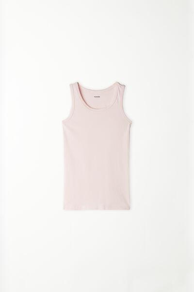 Pink Wide Shoulder Straps Camisole, Kids Boys, Love Pink, large image number 0