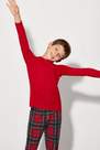 Tezenis - Deep Red Long Sleeve Warm Cotton T-Shirt, Kids Unisex