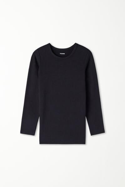Black Long-Sleeved Top, , large image number 4