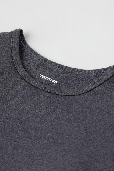 Grey Long-Sleeved Top, Kids Unisex, Grey Blend, large image number 7