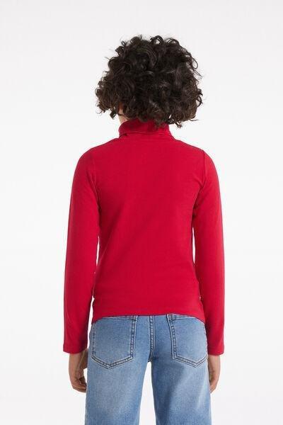 Red Long-Sleeved Top, Kids Boys, , large image number 2