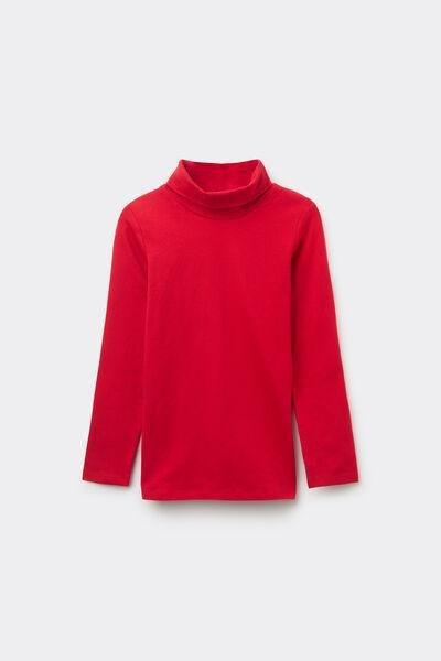 Red Long-Sleeved Top, Kids Boys, , large image number 4